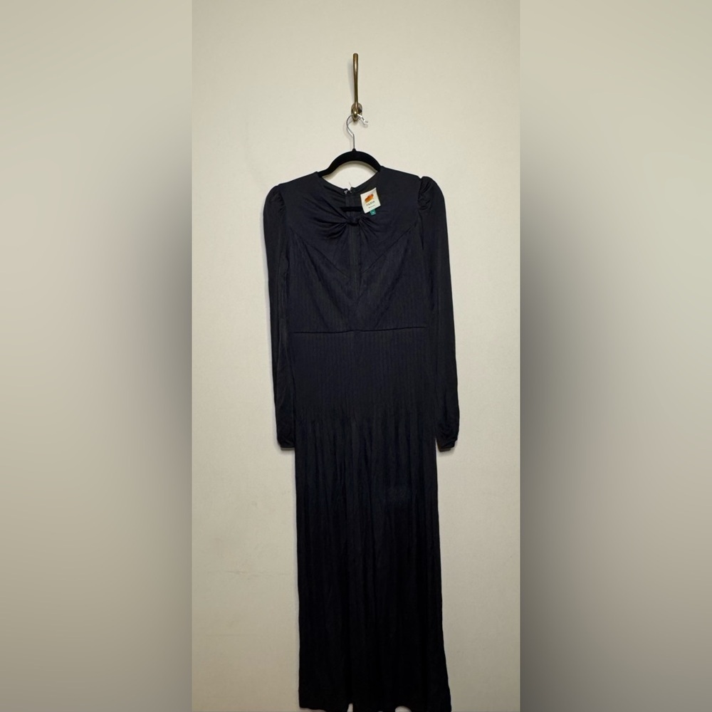FARM Rio Black Long Sleeve Knot Jumpsuit - Picture 6 of 9